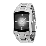 Armitron Men's 204507DGSV Swarovski Crystal Accented Stainless Steel Gray Dial Watch