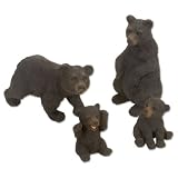 Eco Dome Bear Family: Realistic 4 piece Animal Figure Set