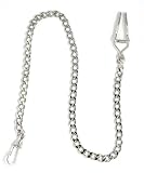 Desperado Chrome Pocket Watch Chain with Belt Clip