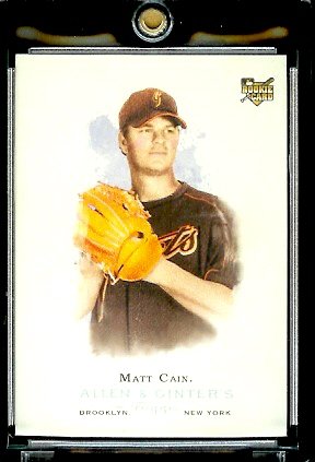 2006 Topps Allen & Ginter #255 Matt Cain Rookie Card San Francisco Giants Baseball Card
