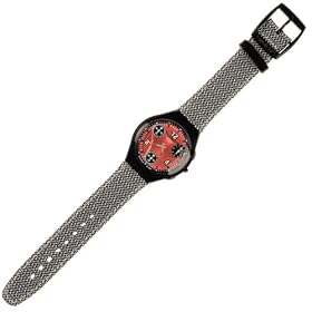 Swatch Skin Chrono Collection Redrum Weave Grey Mens Watch SUYB107: Watches