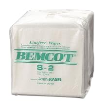 Contec S2 Bemcot S2 100 Percent Filament Rayon Nonwoven Quarter-Fold Low-Linting Wipe, Extremely Absorbent, 10" Length x 10" Width (Pack of 150)