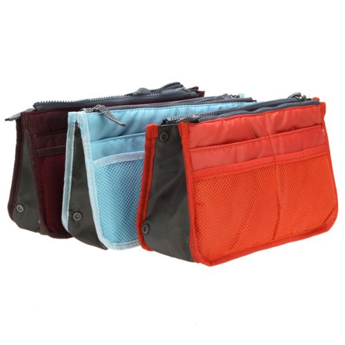 Women Travel Makeup Insert Handbag Organiser Purse Large liner Organizer Bag