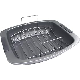 Anolon Bakeware Non-stick Roaster & Rack, 16 Inch
