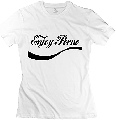 WYY Women's Enjoy Porno T Shirt X-Small White