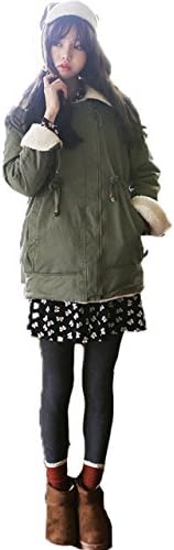 Fassionmap Women Autumn Winter Woolen Blend Retro Chic Jacket Trench Outwear Coat
