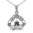 Sterling Silver Claddagh Design Pendant
