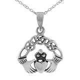 Sterling Silver Claddagh Design Pendant