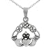 Sterling Silver Claddagh Design Pendant