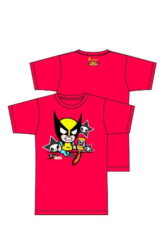  Tokidoki X Marvel X-Men Hungry Wolverine Red T-shirt