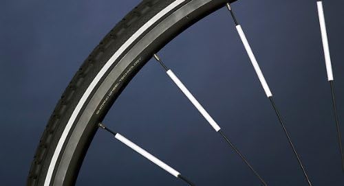 Salzmann Spoke Reflector Clips 10 Pack Made with 3M Scotchlite Reflective Material - For All Standard Spoked Wheels - Bike Wheelchair Cycle Bicycle