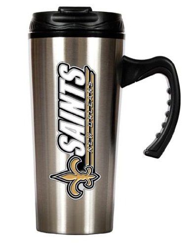 NFL New Orleans Saints 16-Ounce Stainless Steel Travel Mug