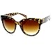 zeroUV - Womens Large Oversized Fashion Horn Rimmed Sunglasses