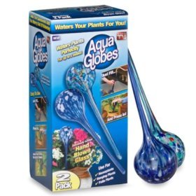 Aqua Globes Glass Plant Watering Bulbs - 8 Pack by As Seen on TV Aqua Globes