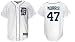 Morris #47 Detroit Tigers Majestic Replica Home Jersey - X-Large