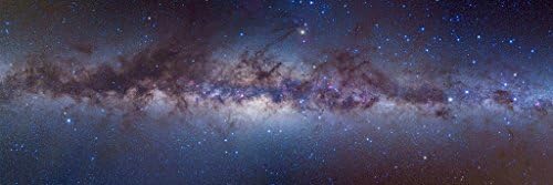AT6141 Milky Way Space Panorama Print Services Poster 12x36"+2"Border