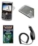 Cell Phone Accessories Bundle for RIM Blackberry Curve 8330, 8310, 8300, 8320 (Includes; Transparent Clear Cover with Belt Clip, Rapid Car Charger, Custom Full Screen Protector, Generation X Antenna Booster)