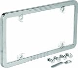 Bell Automotive 22-1-46398-8 Chrome Anti-Theft License Plate Frame with Clear Cover