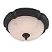 Royce Lighting RFM2153/7CGN Verona Flush Mount Ceiling Fixture Cognac with Stone Alabaster Globe