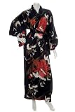 The Japanese Shop Black Silk Crane Kimono