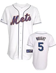 Sports: David Wright #5 New York Mets MLB Youth Jersey White (Youth Large 14/16) - Majestic