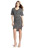 C&C California Women's Asymmetrical Hem Stripe Tee Dress