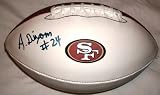 Anthony Dixon Autographed San Francisco 49ers Logo Football W/PROOF, Picture of Anthony Signing For Us, Mississippi State Bulldogs
