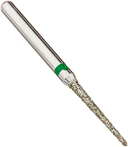 ValuDiamond V-848/010C Diamond Burs, Single Use/Multi-Use for All Shapes and Grits, Flat End Taper (Pack of 10)