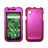 Hot Pink Rubberized Hard Cover Crystal Case for Samsung Vibrant/Galaxy S T9 ....