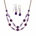 Jewelry : Amethyst & Copper Hues Necklace Earrings Box Set