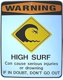 Hawaii High Surf Warning Hawaiian Sticker