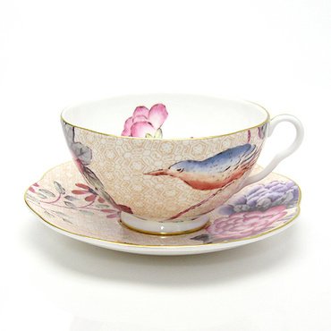 WEDGWOOD (ウェッジウッド) ハーレクイーン コレクション カッコー ティーカップ&ソーサー ピーチ 【並行輸入品】