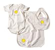 Kee-Ka 3-pc Organic Gift Set (S/S Body+Bib+Burpcloth) - You Are My Sunshine 3-6m