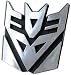 Transformers Decepticons Logo 3D Car Hood Ornament / Decal