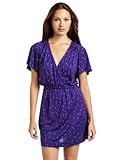 French Connection Women's Fanfare Jersey V-Neck Dress, Purple, 12