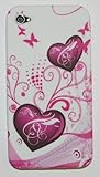 Hearts & Butterflies Flexible Gel Case for Apple iPhone 4 (Fits AT&T model) ....