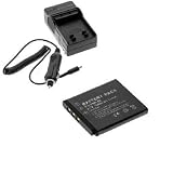 Lithium-Ion Battery + Battery Charger with Car Adapter for FujiFilm FinePix F200EXR F505EXR F300EXR