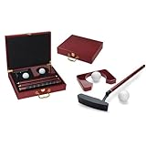 Ace Executive Travel Putter Set In Cherry Wood Case