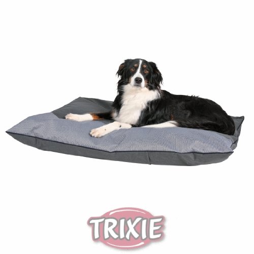 Hundekissen Silvio, 100×70 cm, schw./grau