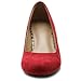 Ollio Women's Shoe Classic Mid Heel Faux Suede Pump
