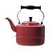 Paula Deen 2-Quart Enamel on Steel Teakettle, Red