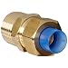 SMC KF Brass Insert Tube Fitting, Connector, 10mm Tube OD x 7.5mm Tube ID x 3/8" BSPT Male