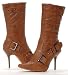STILETTO Pointy Toe Camel Ankle-High Womens Boots