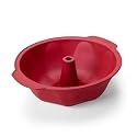 KitchenAid Silicone Red Fluted Tube Cake Pan