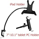 BESTEK gooseneck seat desk bolt clamp mount bracket holder ipad 2 3 generation tablet 7"-10" PC holder samsung galaxy mount smartphone holder htc flyer mount pc Nexus asus transformer holder blackberry playbook lenovo IdeaTab holder toshiba Thrive Acer lconia Tab holder Microsoft Surface motorola xoom holder with 360 Degrees Easy-Adjust BTIH49