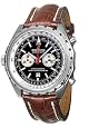 Breitling A4136012-B765-CT Chrono-Matic Black Dial Leather Crocodile Men`s Automatic Chronograph, Tachymeter,Chronometer Watch