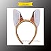 DAXIANG Cute Soft-Touch Bunny Ears Elk Headband Christmas Headband Gift for Children Kids Babies