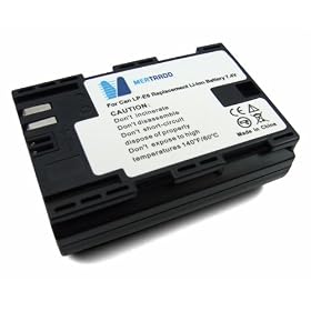 Battery Pack for Canon LP-E6 / LPE6 (incl. Infochip-Update!) Compatible for Canon EOS 5D Mark II / EOS 7D / EOS 60D / Two Years Warranty