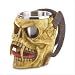 GOTHIC SKULL TANKARD HORNS MUG STEEL CUP FANGS GOBLET
