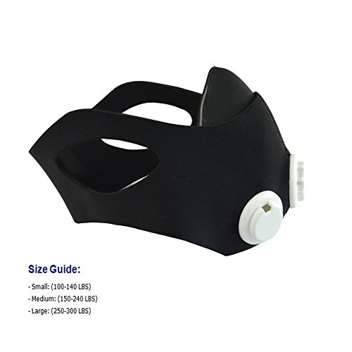 Training Mask 2.0, Aooking Training Mask 2.0 Sleeve with Resistance Caps and Valves- Medium